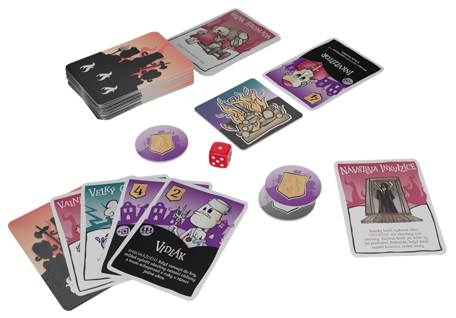 Schéma herního kola nebo detail akční karty.