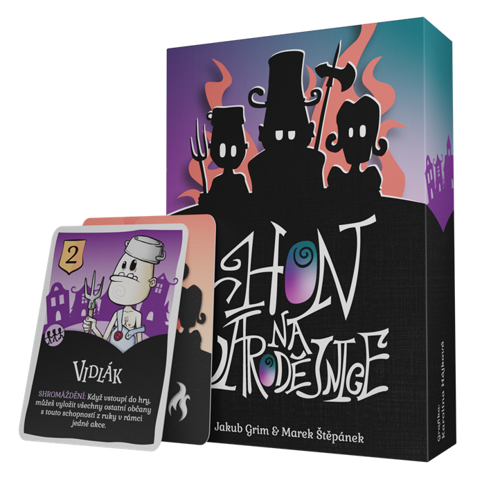 Vizualizace hry Hon na čarodějnice.
